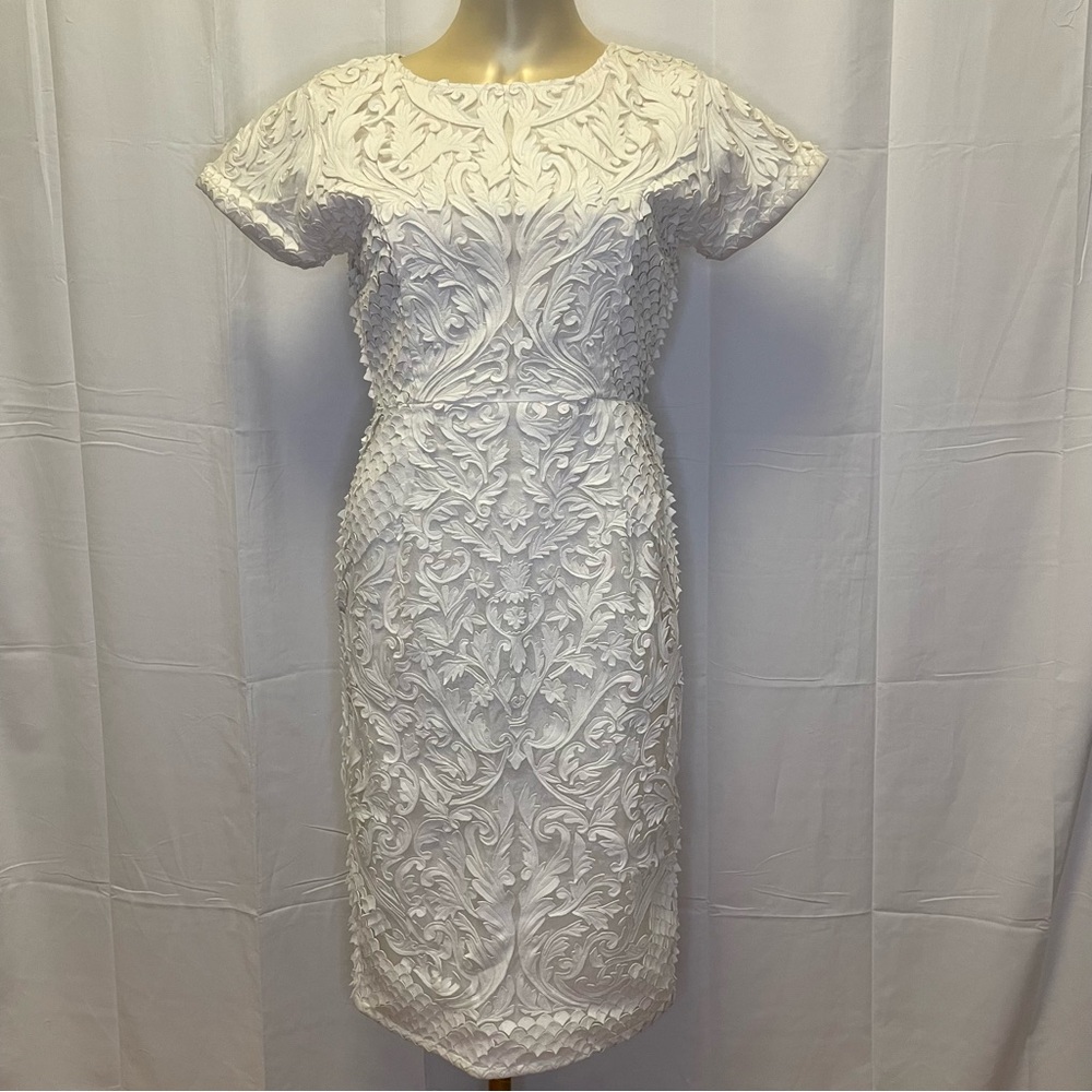 Pankaj & Nidhi for anthropologie white dress.